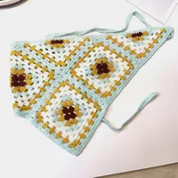 Unisex Vacation Pastoral Geometric Plaid Flower Cloth 1 Piece sku image 38