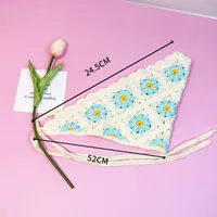 Unisex Vacation Pastoral Geometric Plaid Flower Cloth 1 Piece sku image 22