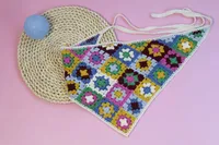 Unisex Vacation Pastoral Geometric Plaid Flower Cloth 1 Piece sku image 63