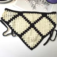 Unisex Vacation Pastoral Geometric Plaid Flower Cloth 1 Piece sku image 45
