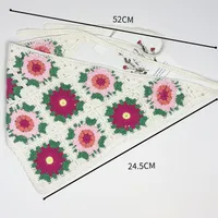 Unisex Vacation Pastoral Geometric Plaid Flower Cloth 1 Piece sku image 57