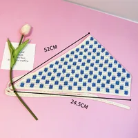 Unisex Vacation Pastoral Geometric Plaid Flower Cloth 1 Piece sku image 20