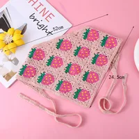 Unisex Vacation Pastoral Geometric Plaid Flower Cloth 1 Piece sku image 1