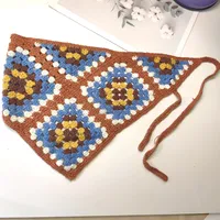 Unisex Vacation Pastoral Geometric Plaid Flower Cloth 1 Piece sku image 36