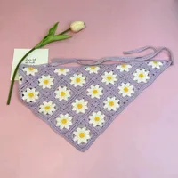 Unisex Vacation Pastoral Geometric Plaid Flower Cloth 1 Piece sku image 26