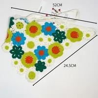 Unisex Vacation Pastoral Geometric Plaid Flower Cloth 1 Piece sku image 56