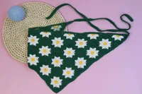 Unisex Vacation Pastoral Geometric Plaid Flower Cloth 1 Piece sku image 33