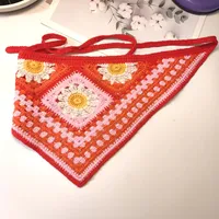 Unisex Vacation Pastoral Geometric Plaid Flower Cloth 1 Piece sku image 46