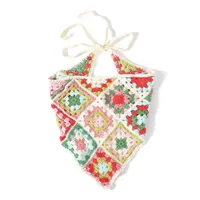 Unisex Vacation Pastoral Geometric Plaid Flower Cloth 1 Piece sku image 69