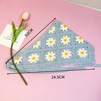 Unisex Vacation Pastoral Geometric Plaid Flower Cloth 1 Piece sku image 23