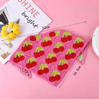Unisex Vacation Pastoral Geometric Plaid Flower Cloth 1 Piece sku image 9
