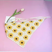 Unisex Vacation Pastoral Geometric Plaid Flower Cloth 1 Piece sku image 25
