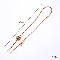 Sweet Simple Style Flower Pu Leather Enamel Inlay Pearl Bag Pendant Mobile Phone Chain main image 5
