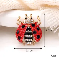 1 Piece 31*37mm 48*31mm Zinc Alloy Crystal Rhinestones Beetles Bee DIY Accessories main image 6