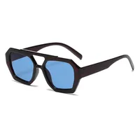 Casual Simple Style Solid Color Leopard Ac Polygon Full Frame Women's Sunglasses main image 3