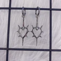 1 Pair Simple Style Classic Style Solid Color Patchwork 304 Stainless Steel Drop Earrings main image 4