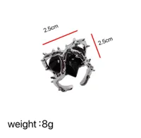Elegant Classic Style Cool Style Heart Shape Alloy Wholesale Open Rings sku image 1