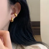 1 Pair Simple Style Classic Style Solid Color Titanium Steel Earrings main image 1