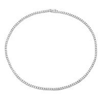 925 Sterling Silver Moissanite GRA Certificate Inlay Geometric Necklace main image 5