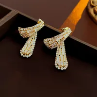 1 Pair Simple Style Classic Style Solid Color Inlay Copper Rhinestones Ear Studs main image 5