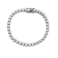 925 Sterling Silver Bracelets Simple Style Shiny main image 3