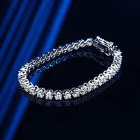 925 Sterling Silver Bracelets Simple Style Shiny main image 4