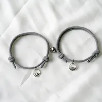Wholesale Jewelry Simple Style Classic Style Commute Waves Alloy Rope Braid Drawstring Bracelets sku image 4