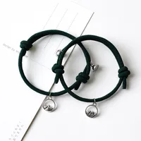 Wholesale Jewelry Simple Style Classic Style Commute Waves Alloy Rope Braid Drawstring Bracelets sku image 3