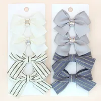 Girl'S Sweet Korean Style Bow Knot Cloth Polyester Hair Clip sku image 2