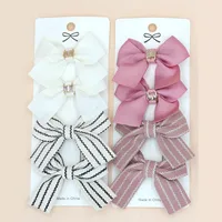 Girl'S Sweet Korean Style Bow Knot Cloth Polyester Hair Clip sku image 5