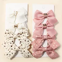 Girl'S Sweet Korean Style Bow Knot Cloth Polyester Hair Clip sku image 4
