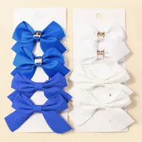Girl'S Sweet Korean Style Bow Knot Cloth Polyester Hair Clip sku image 3
