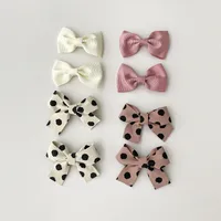 Girl'S Sweet Korean Style Bow Knot Cloth Polyester Hair Clip main image 4
