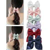 Women's Korean Style Solid Color Bow Knot Breeze Satin Headwear main image 2