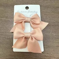 Girl'S Sweet Korean Style Bow Knot Cloth Metal Hair Clip sku image 9