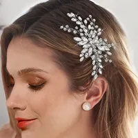Women's Simple Style Classic Style Solid Color Metal Inlay Rhinestones Hair Clip main image 1