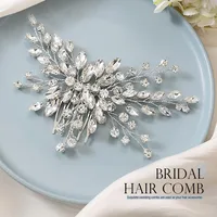 Women's Simple Style Classic Style Solid Color Metal Inlay Rhinestones Hair Clip main image 4