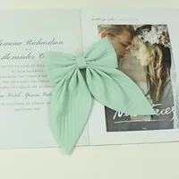 Women's Sweet Korean Style Bow Knot Satin Hair Clip sku image 1