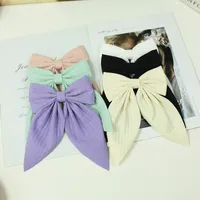 Women's Sweet Korean Style Bow Knot Satin Hair Clip main image 4