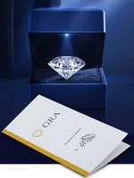 1 Pair Elegant Streetwear Geometric GRA Certificate Sterling Silver Moissanite White Gold Plated Drop Earrings main image 3