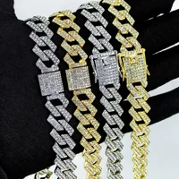 Hip-Hop Retro Geometric Alloy Inlay Zircon Men's Necklace main image 1