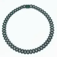 Hip-Hop Retro Geometric Alloy Inlay Zircon Men's Necklace main image 4