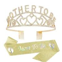 Women's Elegant Crown Alloy Inlay Rhinestones Crown sku image 11