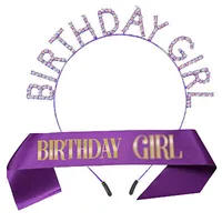 Birthday Princess Letter Cloth Holiday Birthday Costume Props sku image 19