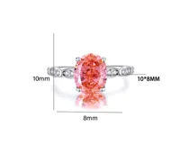 925 Sterling Silver Zircon Oval Rings main image 9