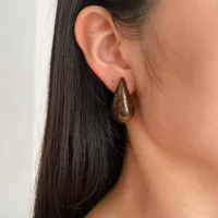 1 Pair IG Style Simple Style Water Droplets Arylic 18K Gold Plated Ear Studs sku image 6
