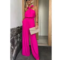 Women's Holiday Daily Streetwear Solid Color Full Length Zipper Jumpsuits sku image 6