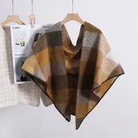 Women's Basic Lattice Polyester Scarf sku image 3