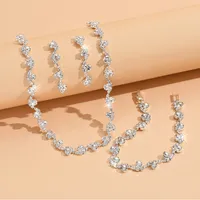 Simple Style Classic Style Geometric Ferroalloy Inlay Rhinestones Women's Jewelry Set main image 2