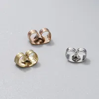 10 PCS/Package 304 Stainless Steel 18K Gold Plated Solid Color Hook Earring Findings main image 4